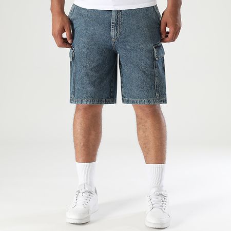 Jack And Jones - Bill Pantaloncini jeans larghi Blu Denim