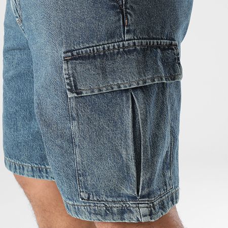 Jack And Jones - Bill Pantaloncini jeans larghi Blu Denim