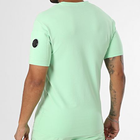 Black Industry - Set composto da t-shirt oversize e pantaloncini da jogging verde chiaro