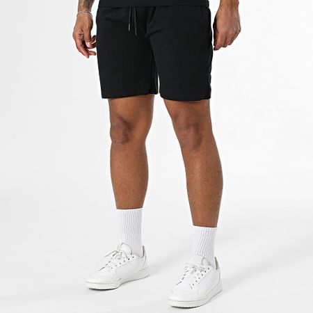 Black Industry - Set di maglietta oversize nera e pantaloncini da jogging