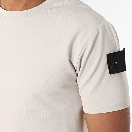 Black Industry - 009 Set di maglietta e pantaloncini da jogging beige