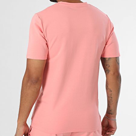 Black Industry - Set composto da t-shirt oversize e pantaloncini da jogging rosa chiaro