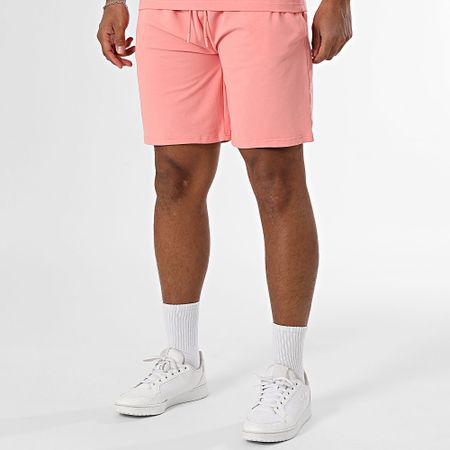 Black Industry - Set composto da t-shirt oversize e pantaloncini da jogging rosa chiaro