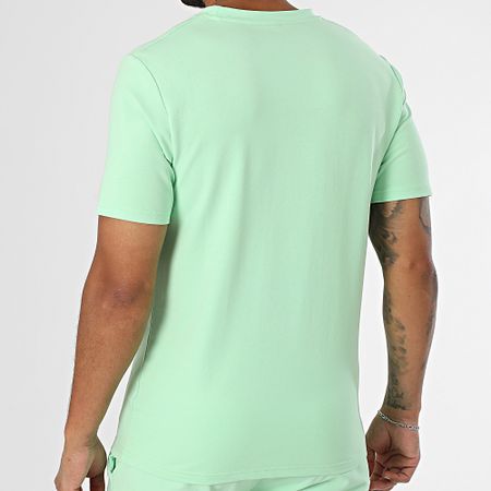Black Industry - Set composto da t-shirt oversize e pantaloncini da jogging verde chiaro