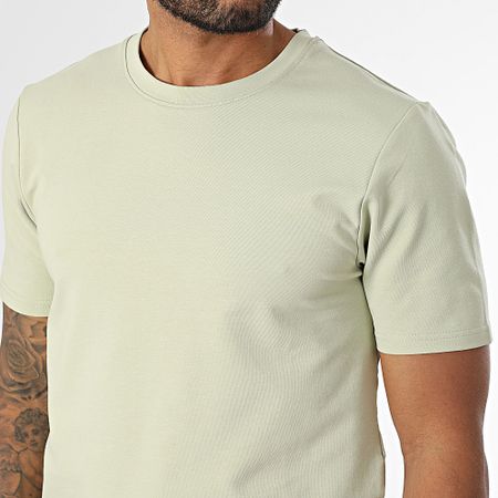 Black Industry - Maglietta oversize e set di pantaloncini da jogging verde cachi chiaro