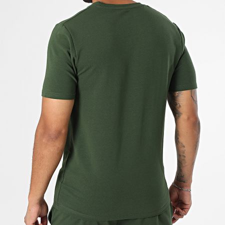Black Industry - Set di maglietta oversize e pantaloncini da jogging verde cachi