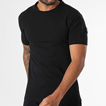 Black Industry - Set di maglietta oversize nera e pantaloncini da jogging