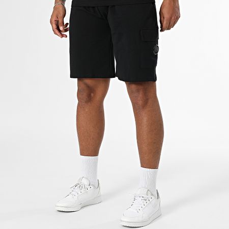 Black Industry - Set di maglietta oversize nera e pantaloncini da jogging