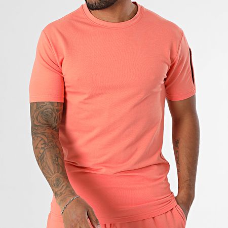 Black Industry - Set di maglietta oversize e pantaloncini da jogging Salmon