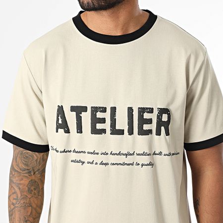Classic Series - Maglietta oversize 112 beige nera