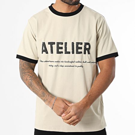 Classic Series - Maglietta oversize 112 beige nera