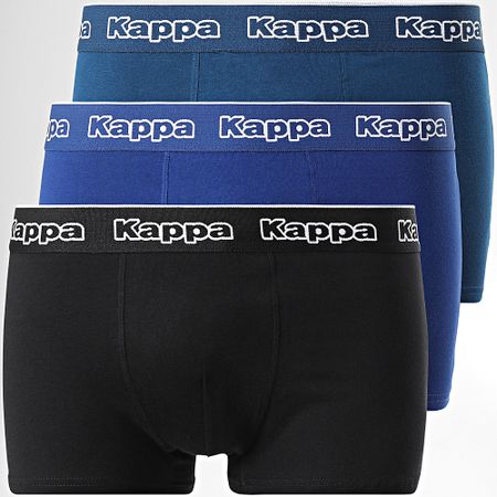 Kappa - Set di 3 boxer 92890514 Nero blu navy