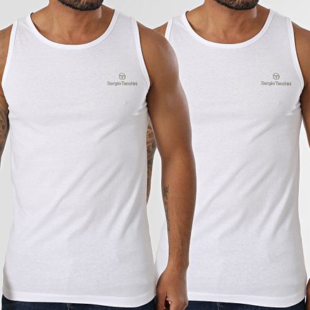 Sergio Tacchini - Confezione da 2 canottiere 39494236 Bianco