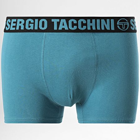 Sergio Tacchini - Set di 3 boxer 92893330 Nero Grigio Heather Blu Petrolio