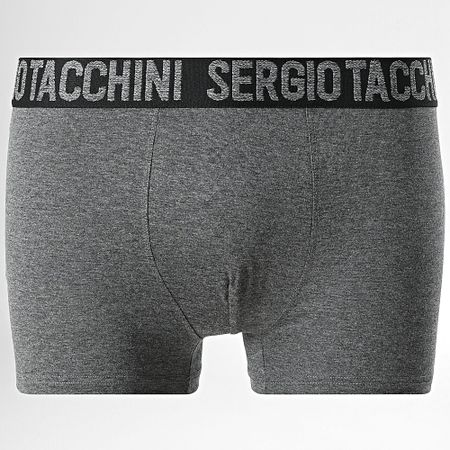 Sergio Tacchini - Set di 3 boxer 92892930 Nero Heather Grey Navy