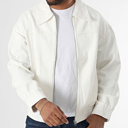 Uniplay - 22A Giacca Jean con zip beige chiaro