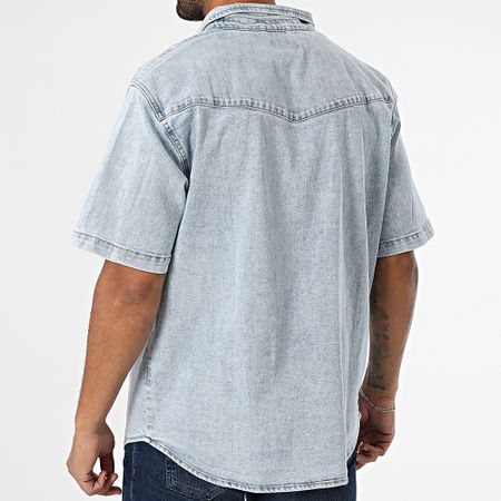 Classic Series - Jean 267 Camicia a maniche corte con lavaggio blu
