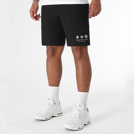 Teddy Yacht Club - Maison De Couture Set maglia tecnica e pantaloncini da jogging bianco nero