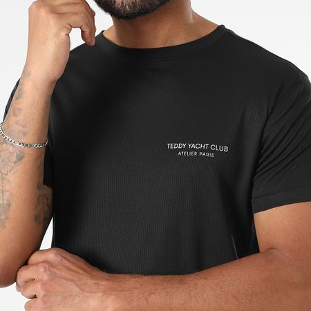 Teddy Yacht Club - Set maglia e pantaloncini da jogging bianco nero Tech Atelier Paris