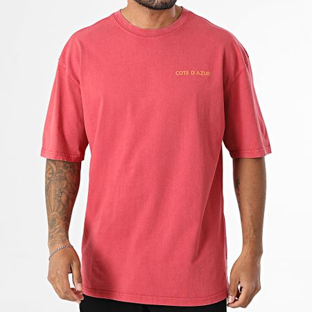Black Industry - Maglietta oversize Costa Azzurra 025 Rosso