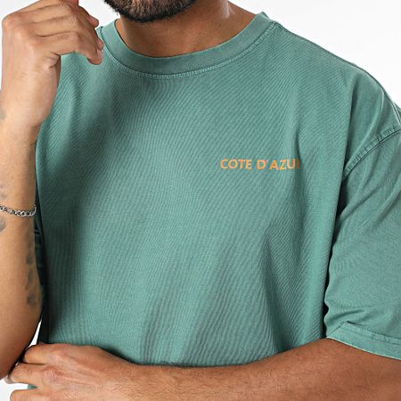 Black Industry - Maglietta oversize Costa Azzurra 025 Verde