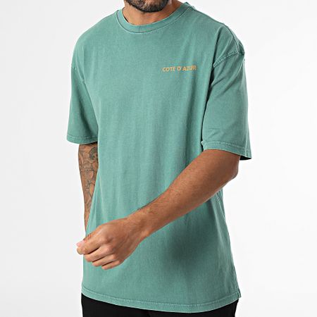 Black Industry - Maglietta oversize Costa Azzurra 025 Verde