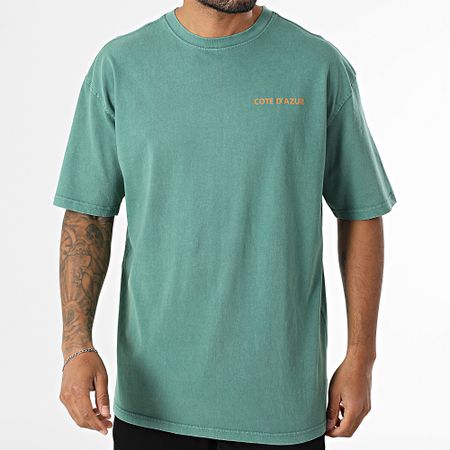 Black Industry - Maglietta oversize Costa Azzurra 025 Verde
