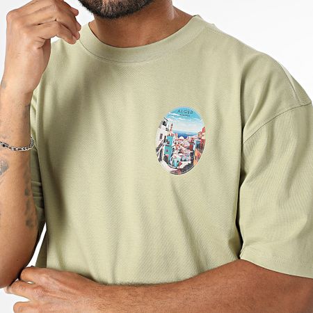 Black Industry - Maglietta oversize Alger 039 Verde