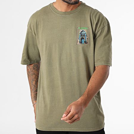 Black Industry - Maglietta oversize Algeria 044 Verde Khaki