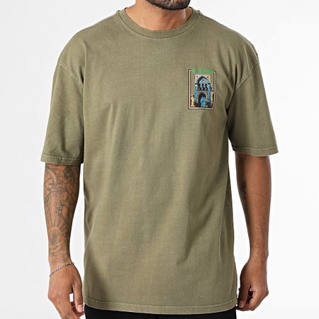 Black Industry - Maglietta oversize Algeria 044 Verde Khaki