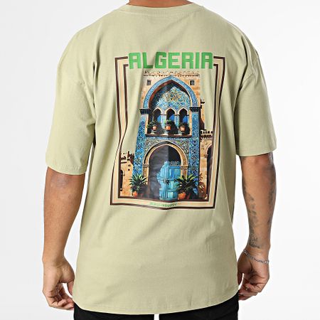 Black Industry - Maglietta oversize Algeria 044 Verde