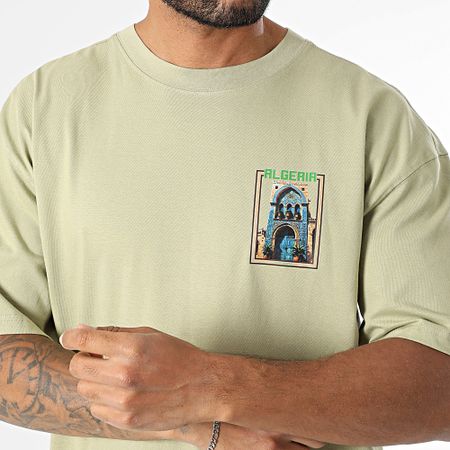 Black Industry - Maglietta oversize Algeria 044 Verde