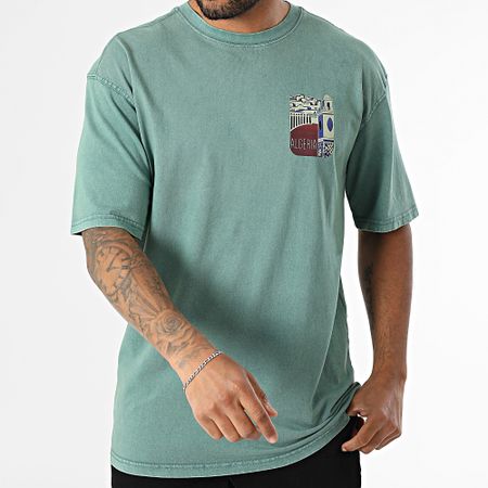 Black Industry - Maglietta oversize Algeria 037 Verde