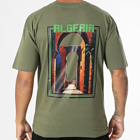 Black Industry - Maglietta oversize Algeria 042 Verde Khaki