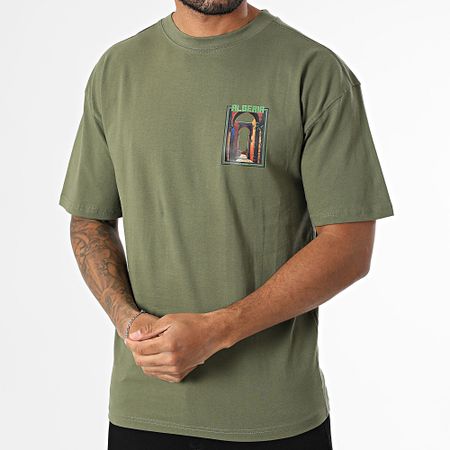 Black Industry - Maglietta oversize Algeria 042 Verde Khaki