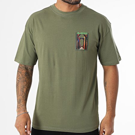 Black Industry - Maglietta oversize Algeria 042 Verde Khaki
