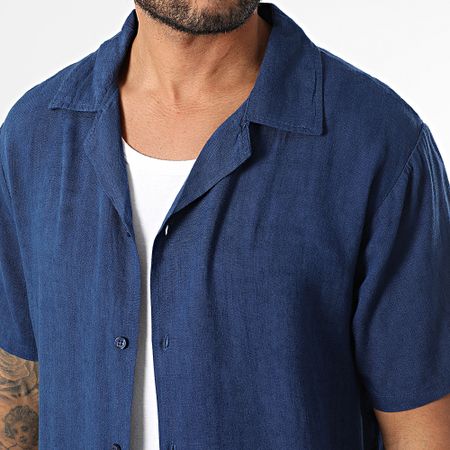 Classic Series - Camicia a maniche corte Leon Navy