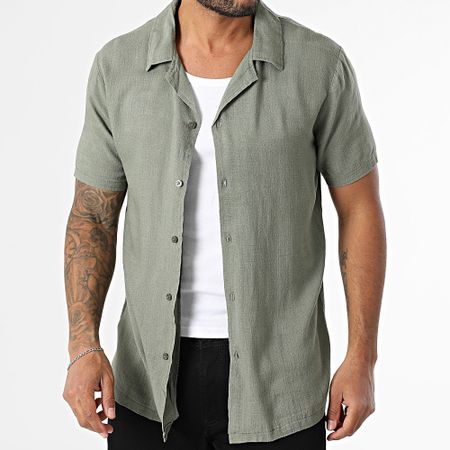Classic Series - Camicia Leon a maniche corte verde kaki