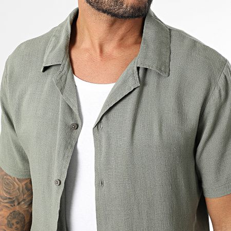 Classic Series - Camicia Leon a maniche corte verde kaki