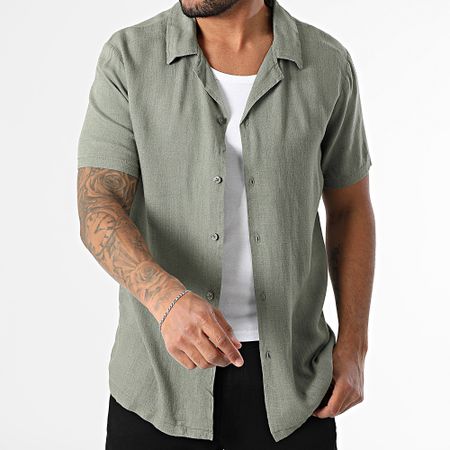 Classic Series - Camicia Leon a maniche corte verde kaki