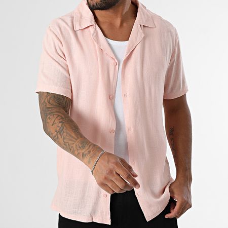 Classic Series - Camicia a maniche corte rosa Leon