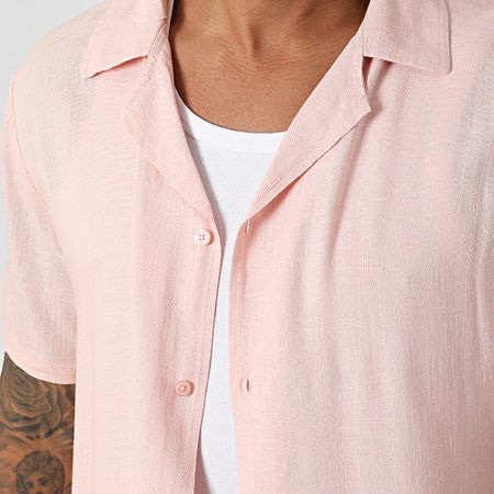 Classic Series - Camicia a maniche corte rosa Leon