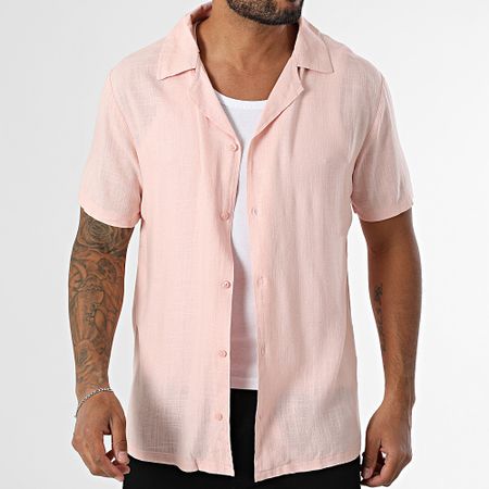 Classic Series - Camicia a maniche corte rosa Leon