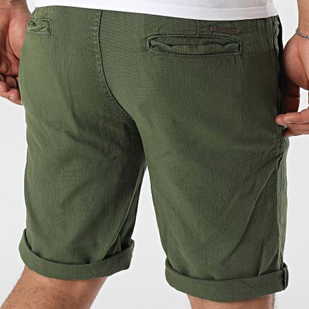 Geographical Norway - Pantaloncini Chino 799 Verde Khaki