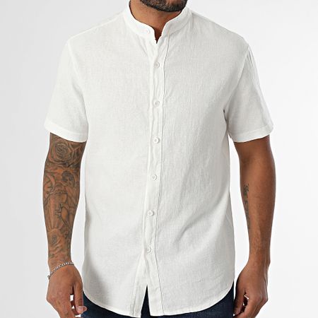KZR - Camicia a maniche corte Collo da ufficiale 059 Beige chiaro