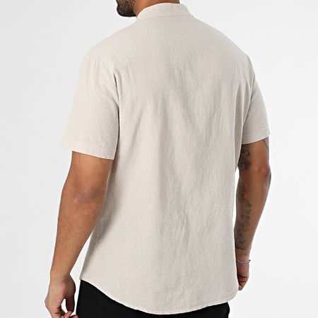 KZR - Camicia a maniche corte Collo da ufficiale 059 Beige