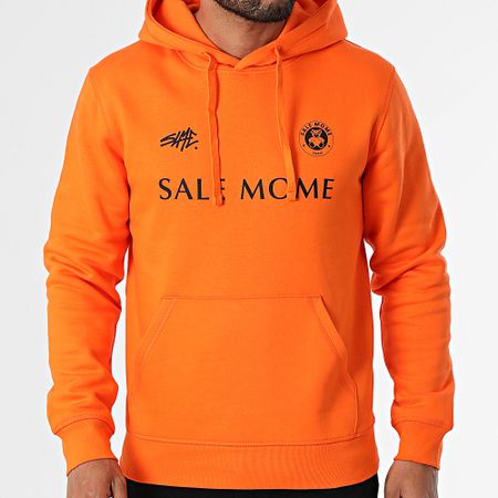 Sale Môme Paris - Felpa con cappuccio FC Teddy Arancione Nero