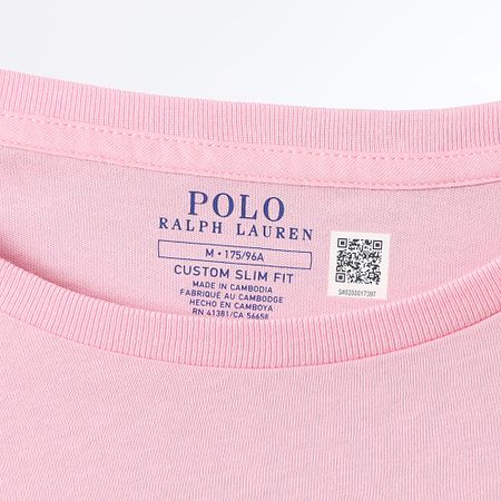 Polo Ralph Lauren - Tee Shirt Original Player Custom Slim Fit Pink