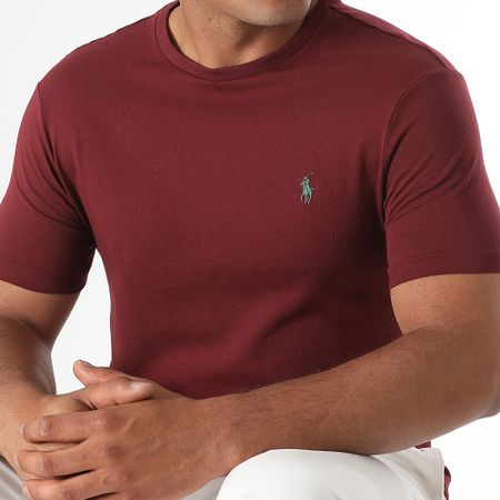 Polo Ralph Lauren - Tee Shirt Original Player Custom Slim Fit Bordeaux