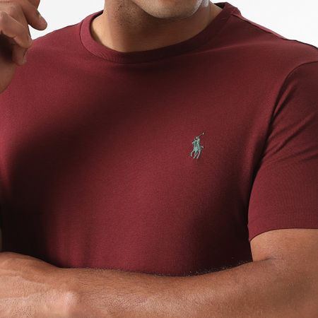 Polo Ralph Lauren - Tee Shirt Original Player Custom Slim Fit Bordeaux